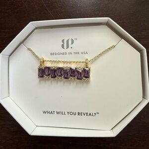 Bomb Party Necklace - " Gorgeous Headlines" Amethyst